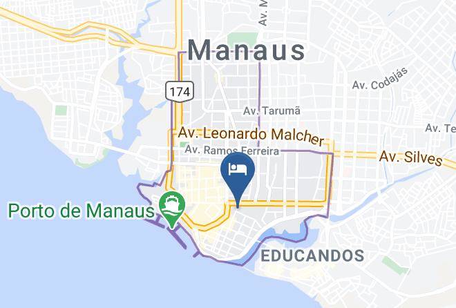 Manaus - Hotel Do Norte Maps