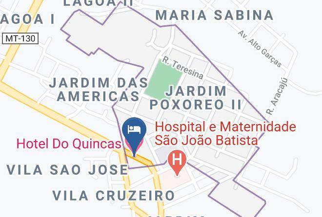 Poxoreo - Hotel Do Quincas Maps