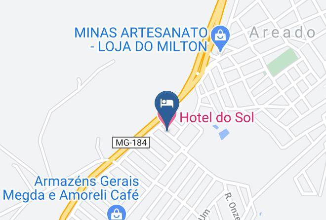 Areado - Hotel Do Sol Maps