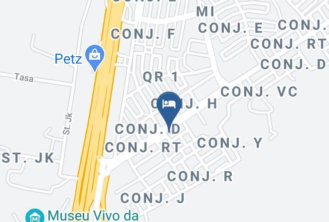 Hotel Dois Candangos Map