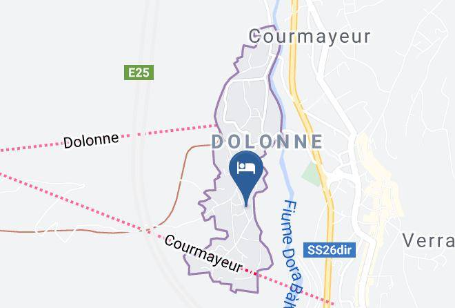 Aosta - Hotel Dolonne Maps