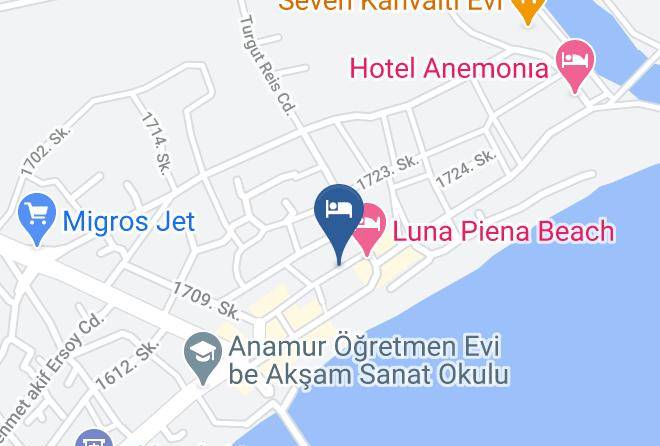 Anamur - Hotel Dolphine Maps