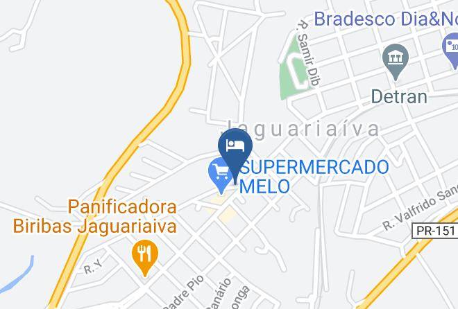 Jaguariaiva - Hotel Dom Thomaz Maps