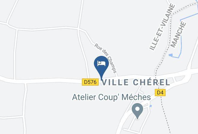 Hotel Domaine De Ville Cherel Map