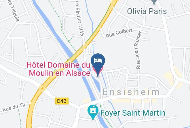 Haut Rhin - Hotel Domaine Du Moulin En Alsace Maps