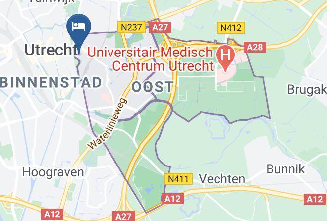 Utrecht Oost - Hotel Domstad Maps