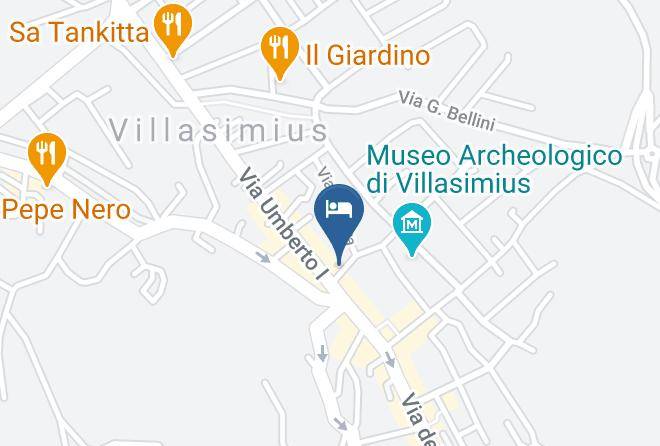 Province Of South Sardinia - Hotel Domu Noa Maps