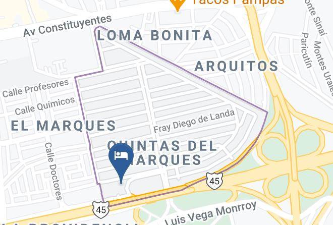 Santiago De Queretaro - Hotel Domun Maps