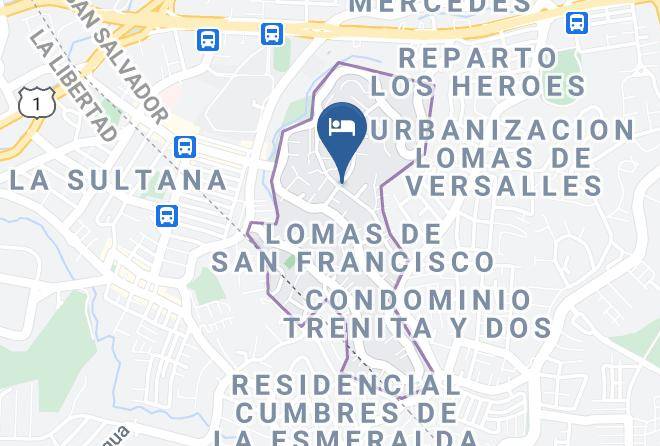 Antiguo Cuscatlan - Hotel Domus Casona Colonial Maps