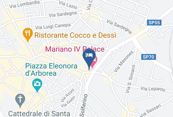 Oristano - Hotel Domus De Logu Maps