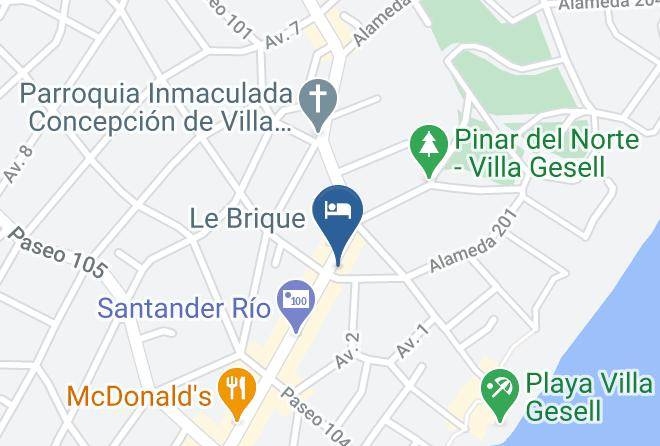 Villa Gesell - Hotel Don Carlos Maps