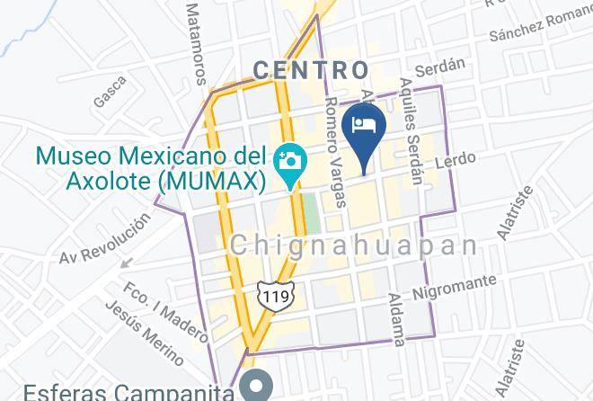 Chignahuapan - Hotel Don Chelino Chinahuapan Maps