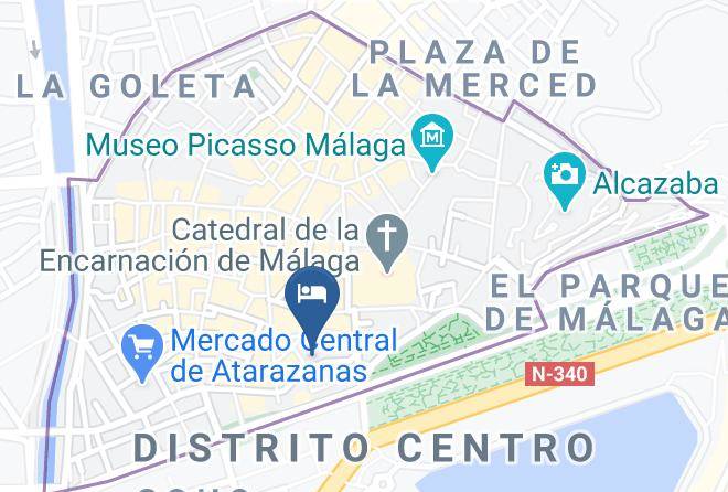Hotel Don Curro Malaga Map