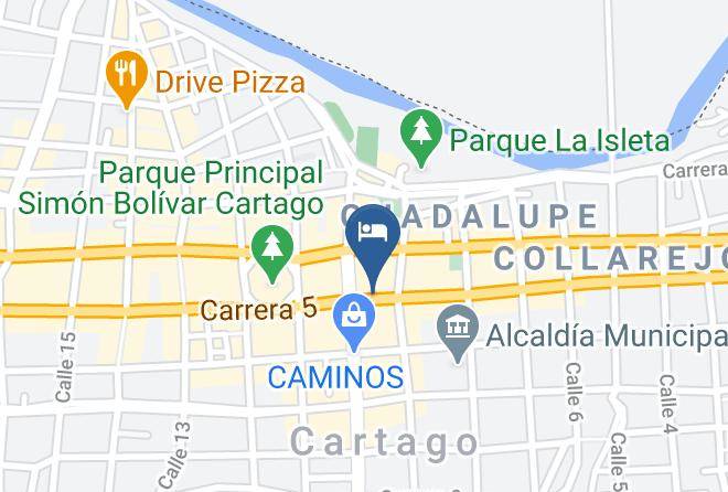 Cartago - Hotel Don Gregorio Maps
