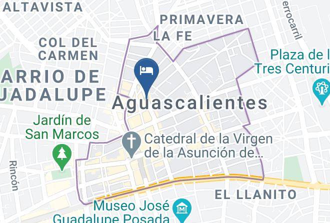 Aguascalientes Aguascalientes City Center - Hotel Don Jesus Maps