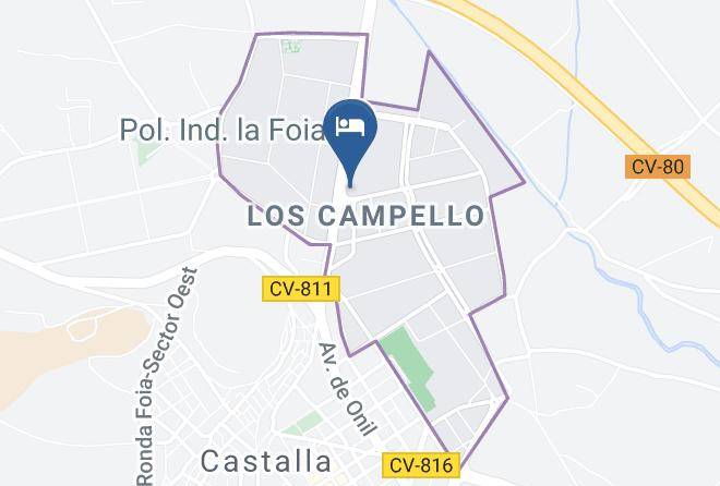 Alicante - Hotel Don Jose Castalla Maps
