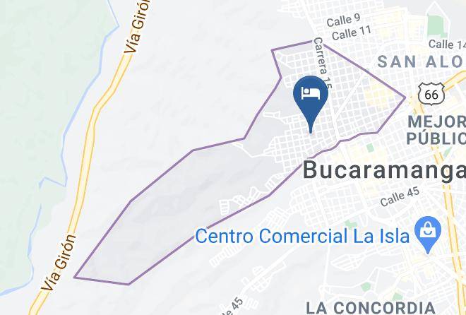 Bucaramanga - Hotel Don Juan Maps