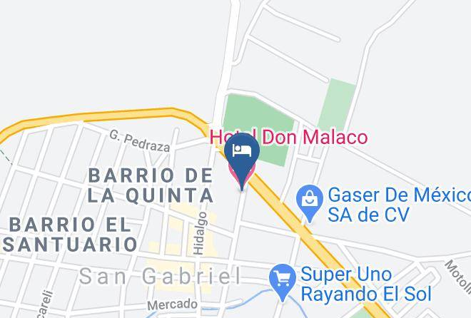 San Gabriel - Hotel Don Malaco Maps