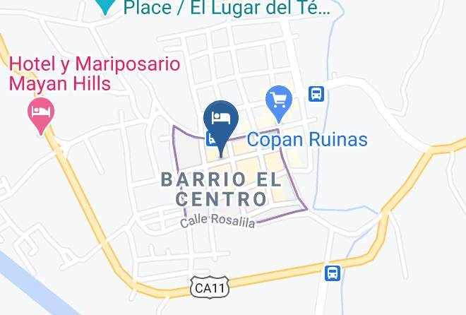 Copan Ruinas - Hotel Don Moises Maps
