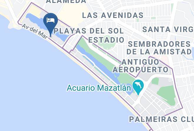 Mazatlan - Hotel Don Pelayo Pacific Beach Maps