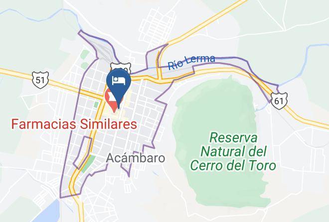 Acambaro - Hotel Don Raul Maps