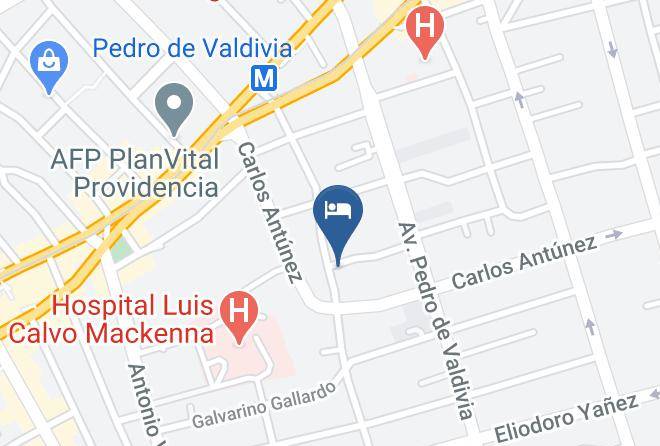 Santiago - Hotel Don Santiago Providencia Maps