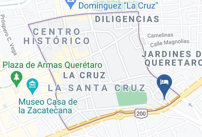 Santiago De Queretaro - Hotel Dona Carlota's Maps