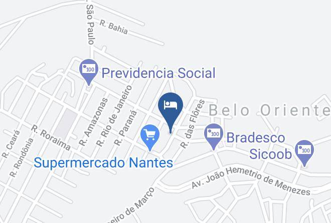 Belo Oriente - Hotel Dona Fia Maps