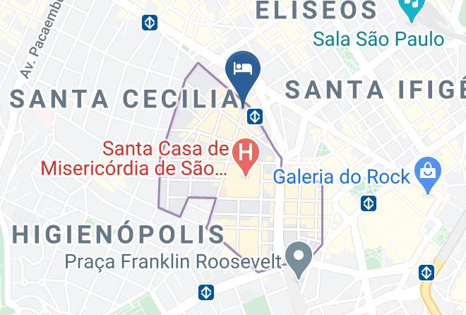 Sao Paulo Santa Cecilia - Hotel Dona Lu Maps