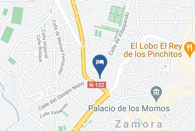 Zamora - Hotel Dona Urraca Maps