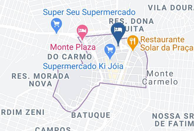 Monte Carmelo - Hotel Dona Wanda Maps