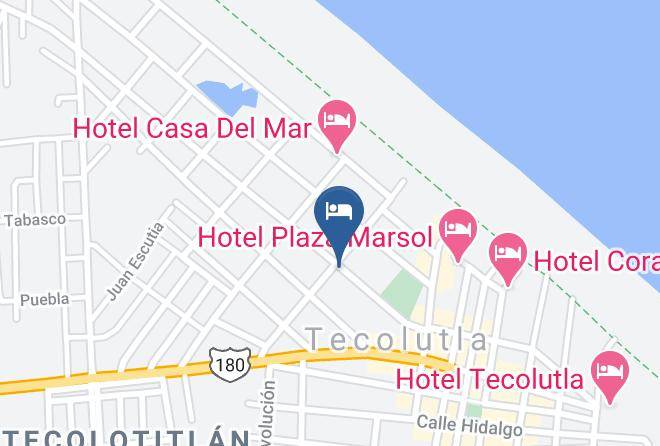 Tecolutla - Hotel Donata Maps