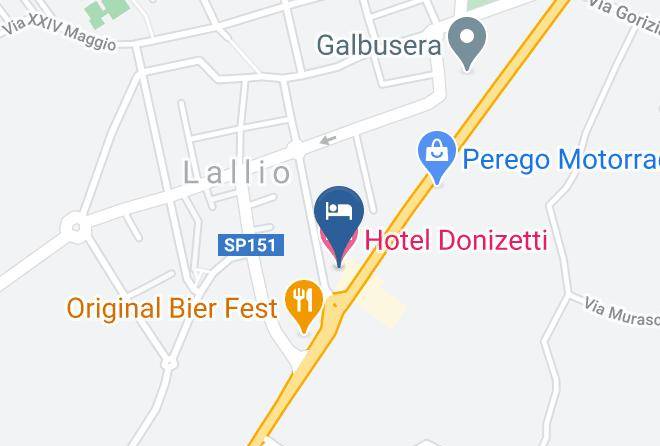 Bergamo - Hotel Donizetti Maps