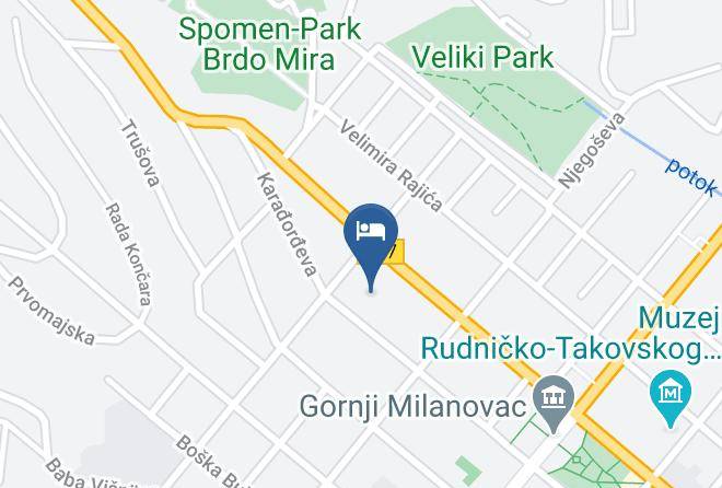 Moravicki Okrug - Hotel Donna Gornji Milanovac Maps