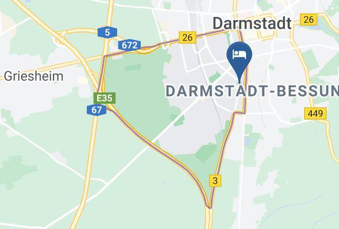 Darmstadt - Hotel Donnersberg Maps