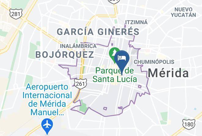 Merida - Hotel Doralba Inn Maps