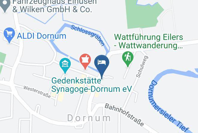 Aurich - Hotel Dornumer Wappen Maps