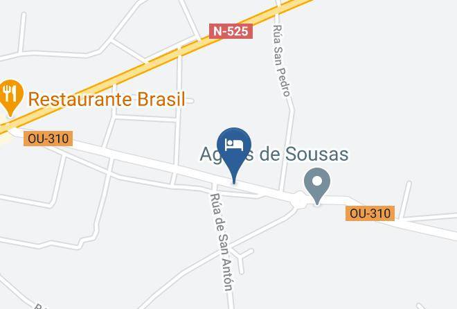 Ourense - Hotel Dos Hermanas Maps