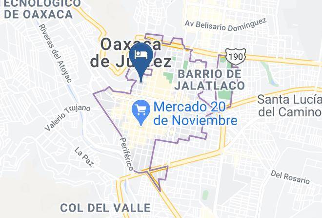 Oaxaca De Juarez - Hotel Dos Lunas Oaxaca Maps