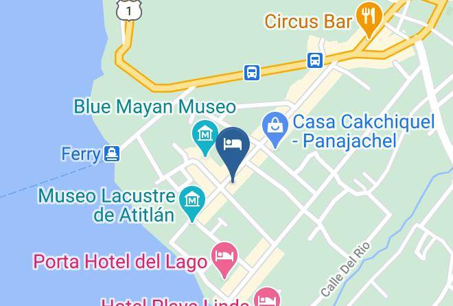 Panajachel - Hotel Dos Mundos Maps