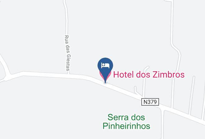 Hotel Dos Zimbros Map