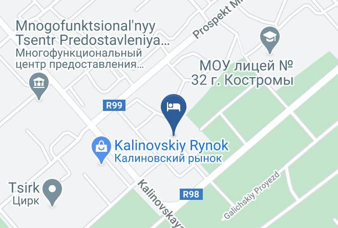 Kostroma - Hotel Dosaaf Maps