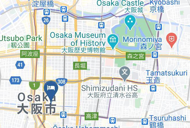 Osaka City Chuo Ward - Hotel Dotonbori Maps