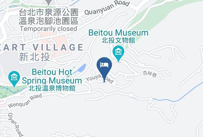 Beitou District - Hotel Double One Maps