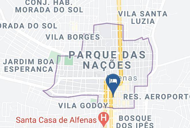 Alfenas - Hotel Dourado Maps