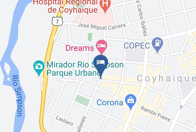 Coyhaique Province - Hotel Dreams De La Patagonia Maps