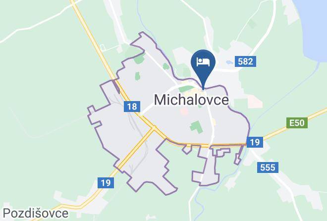Michalovce - Hotel Druzba Maps