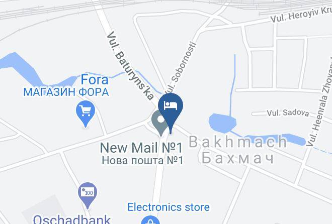Bakhmach Raion - Hotel Druzhba Maps