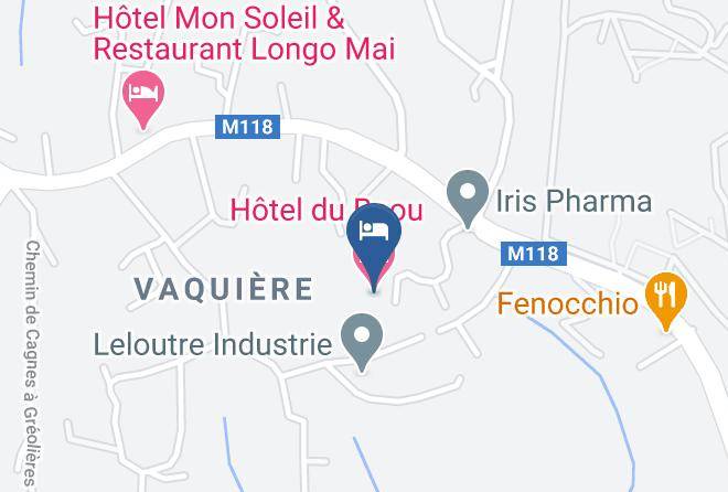 Maritime Alps - Hotel Du Baou Maps