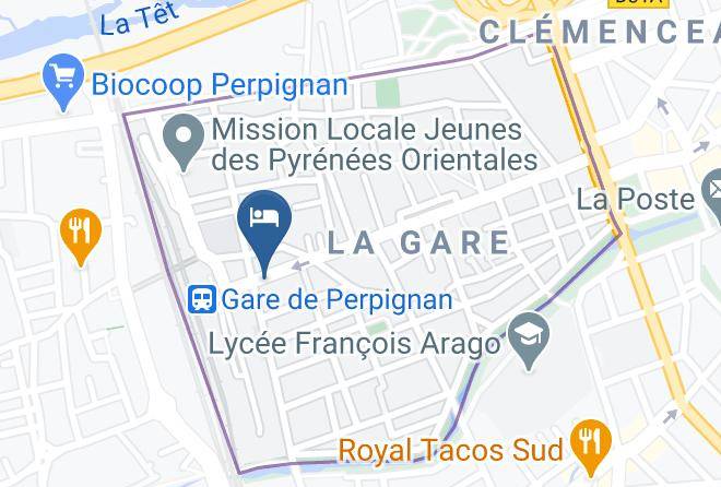 Pyrenees Orientales - Hotel Du Berry Maps